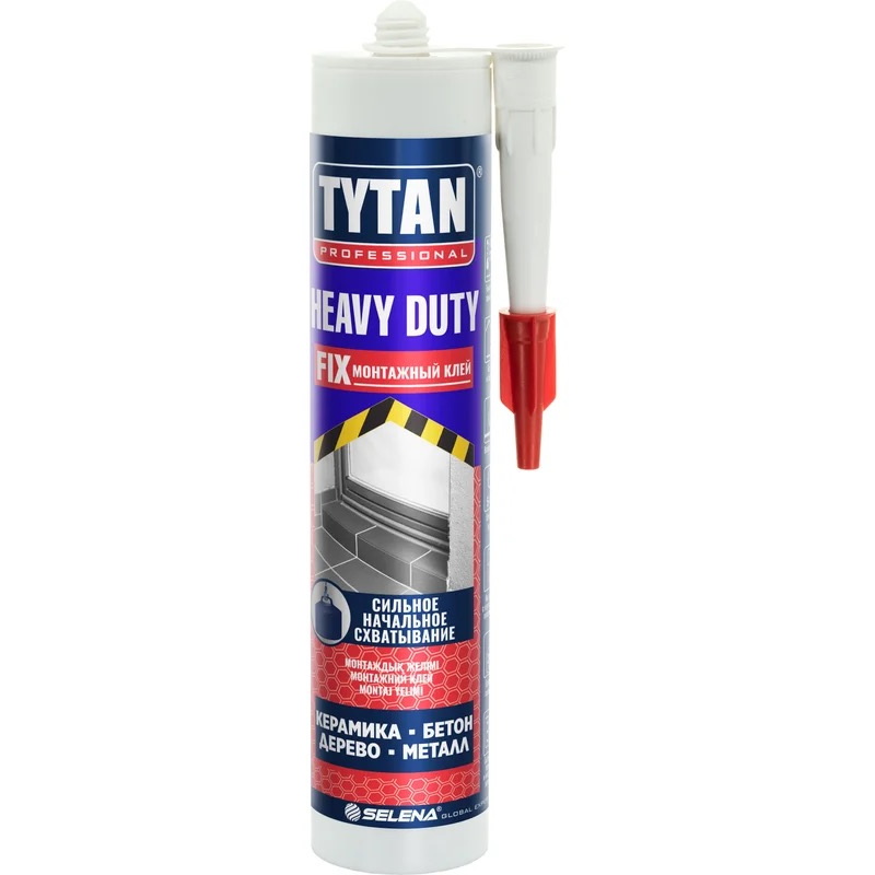 Клей монтажный Tytan Prof. Heavy duty ф-0,31 л 12 Клей монтажный Tytan Prof. Heavy duty (ф-0,31 л) 12 бежевый