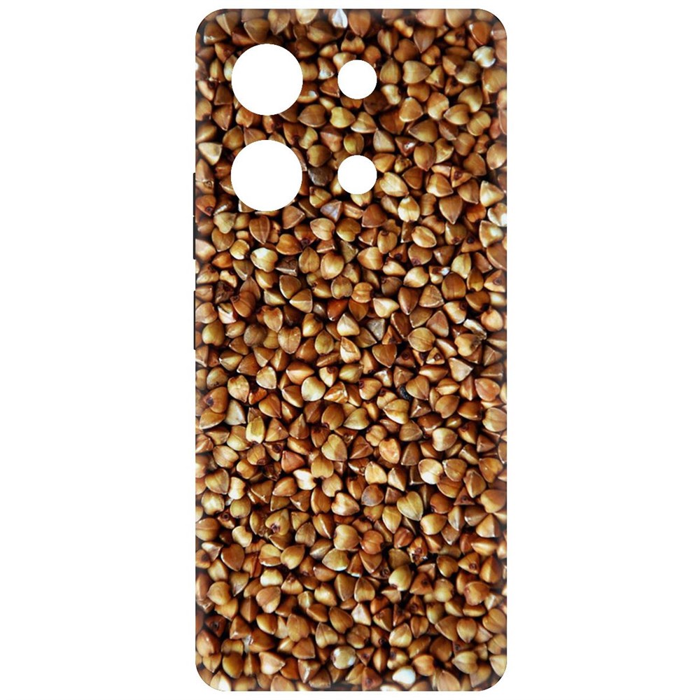 

Чехол-накладка Krutoff Soft Case Гречка для INFINIX Note 30 черный