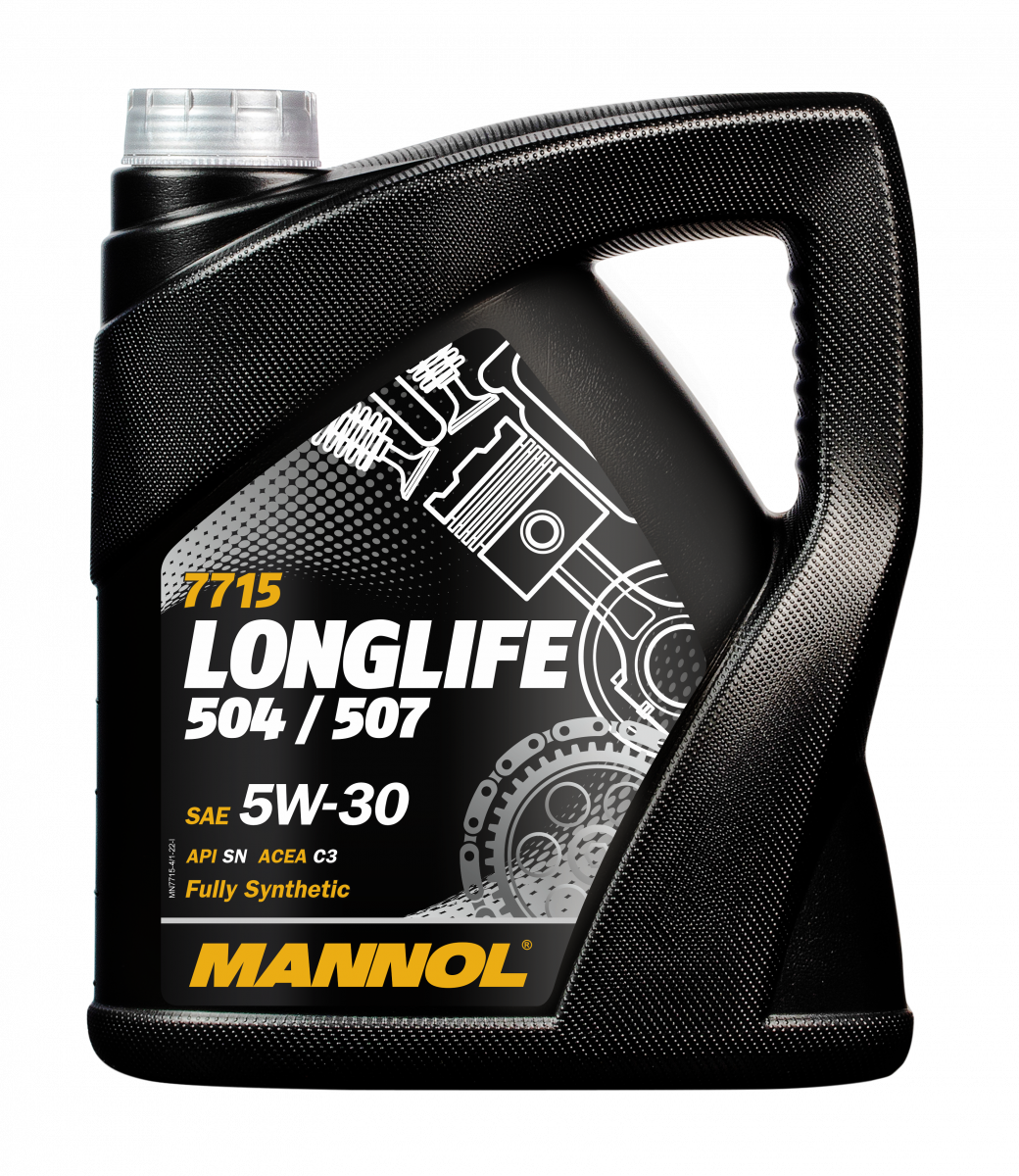 Моторное масло MANNOL синтетическое Longlife 504/507 5W30 for VW Audi Skoda 5л