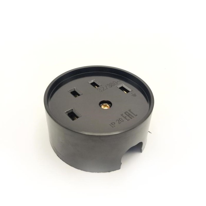 

Разъем РШ-ВШ TOKOV ELECTRIC, 32А, 380В, 3Р+РЕ, круглый, черный