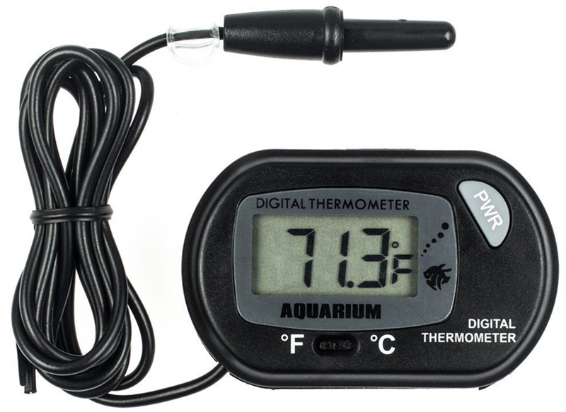 фото Термометр для аквариумов с выносными датчиками температуры техметр ткв-01558 (черный) gsmin