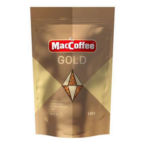 Кофе растворимый MacCoffee Gold 100% натуральный сублимированный 150 г