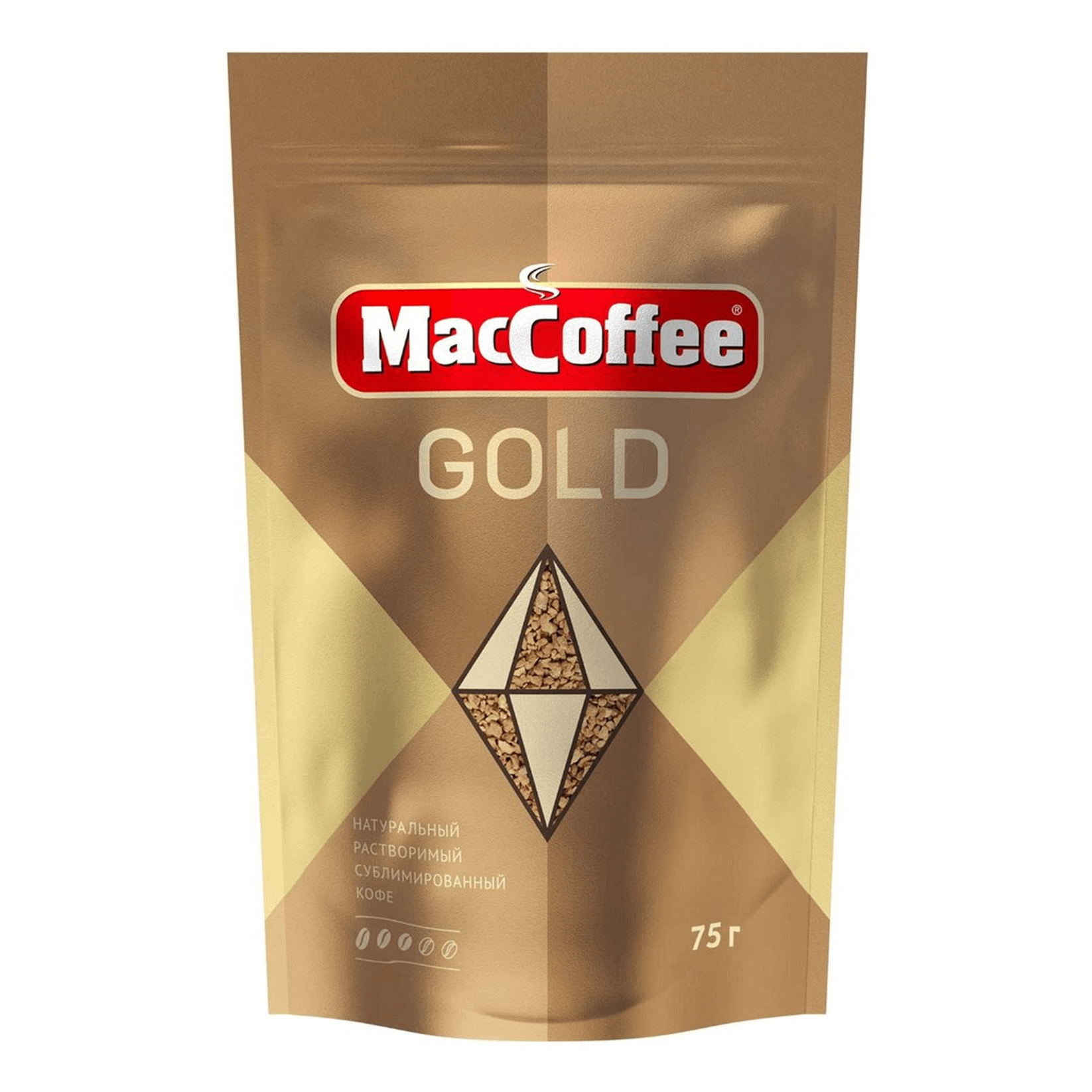 Кофе растворимый MacCoffee Gold натуральный 75 г