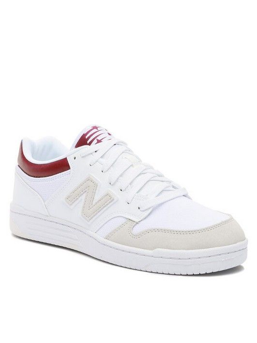 

Кеды мужские New Balance BB480LKB белые 44 EU, Белый, BB480LKB