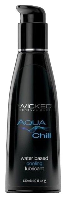 фото Охлаждающий лубрикант на водной основе wicked aqua chill 120 мл. 193048