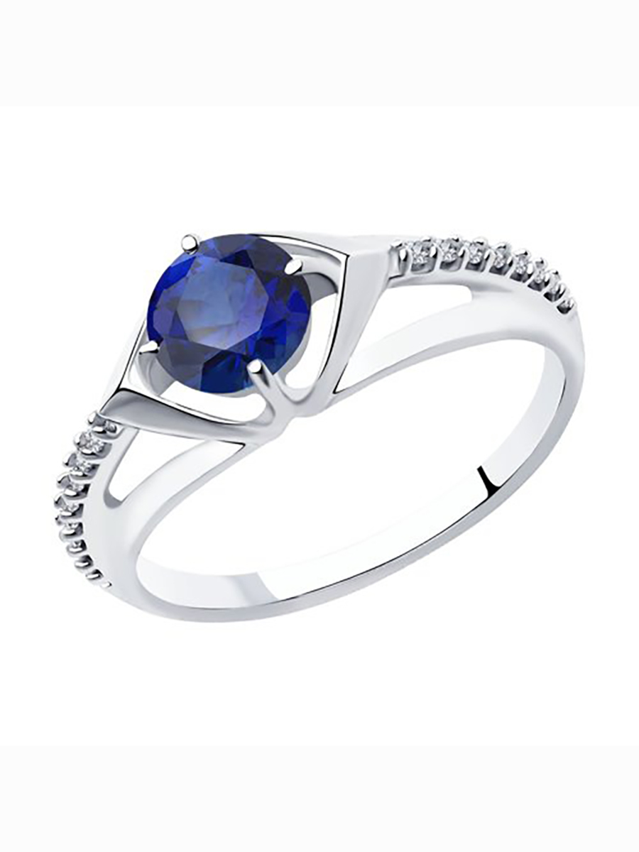 

Кольцо женское из серебра с сапфиром 585Gold 701010404, р, 701010404