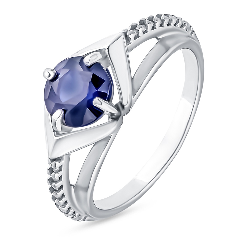 

Кольцо женское из серебра с сапфиром 585Gold 701010404, р, 701010404