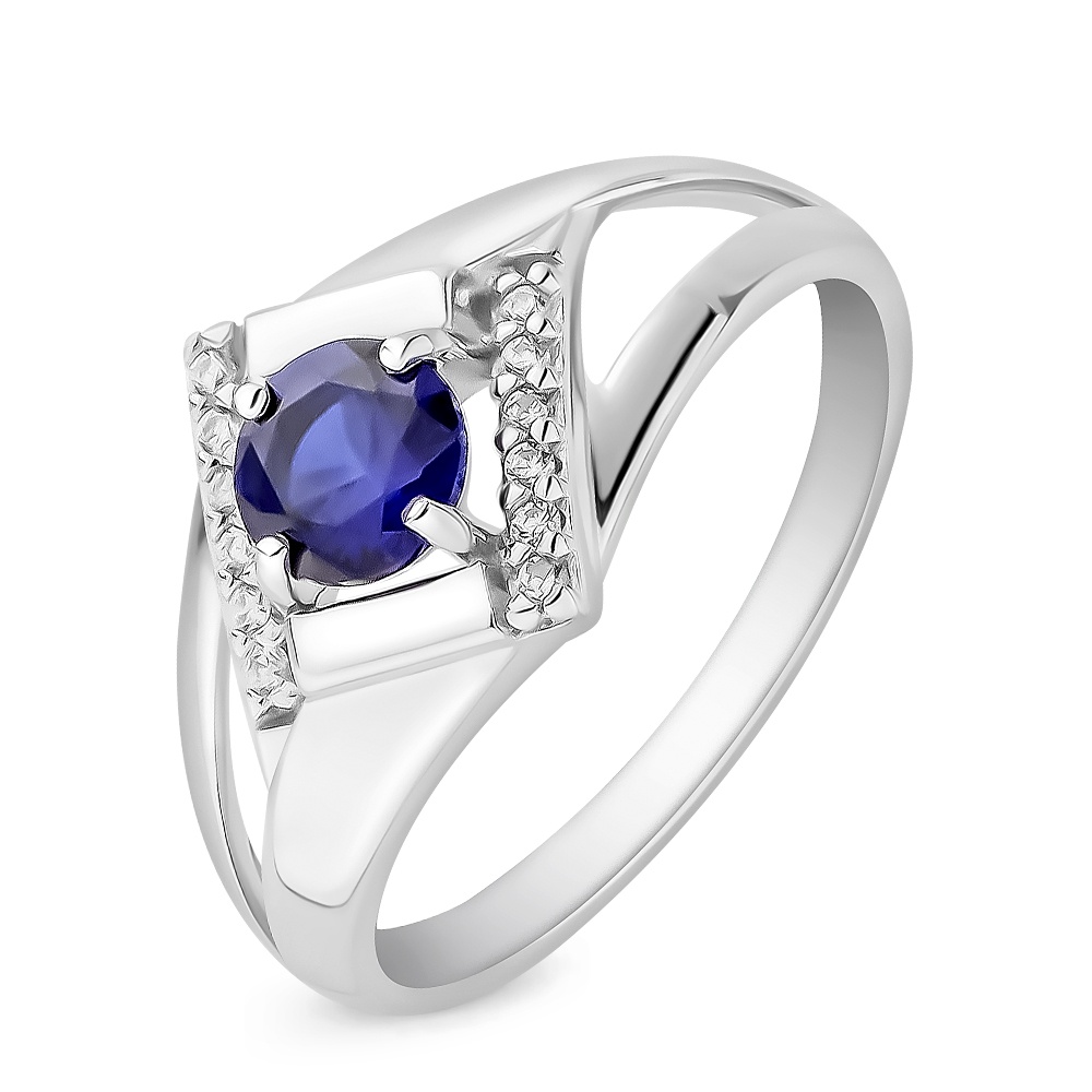

Кольцо из серебра р.  585Gold 701010403, сапфир искусственный, 701010403