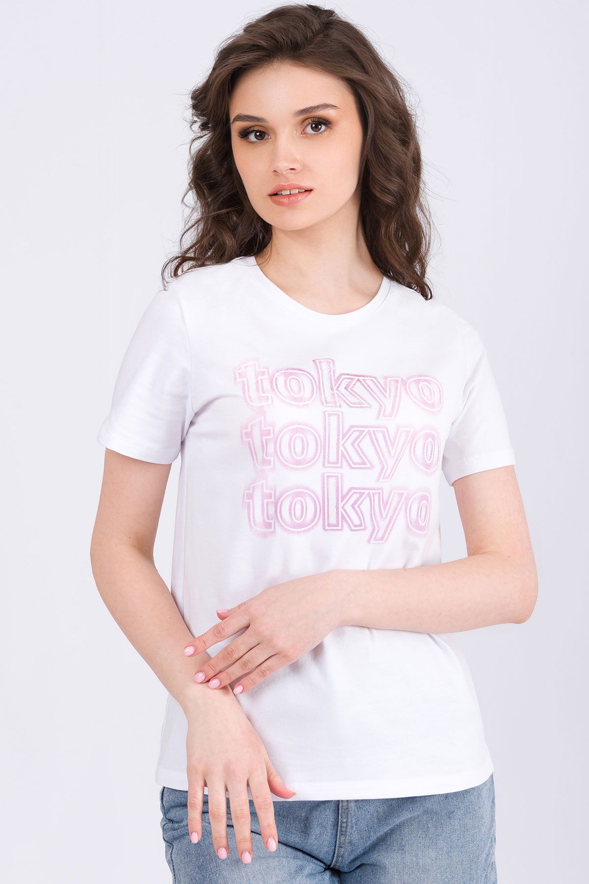 

Футболка женская Шарлиз 19-0667 белая 50 RU, Белый, 19-0667