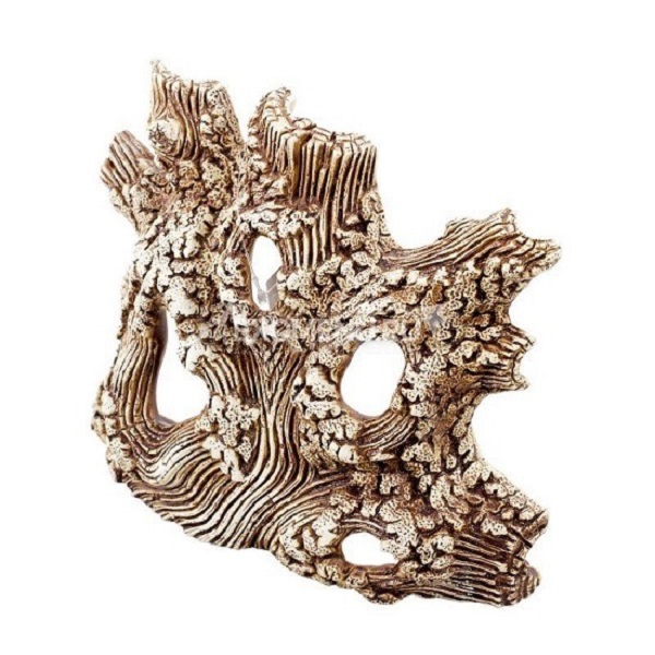 Декор для аквариума Орловская керамика Стена малая 99, бежевый, керамика, 23х6.5х19 см