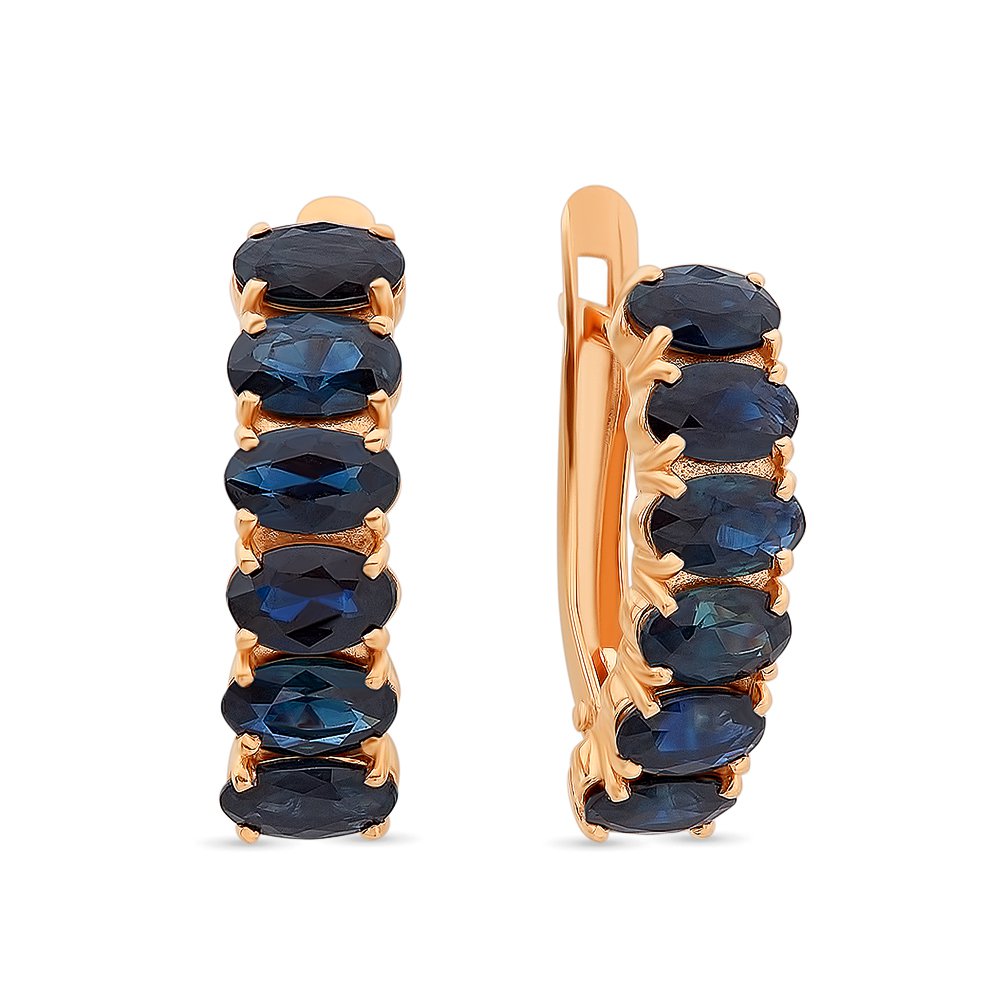 

Серьги из красного золота с сапфиром 585Gold 102005958, 102005958
