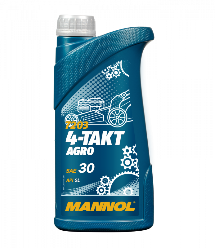 Моторное масло MANNOL 4-TAKT AGRO SAE 30, для садовой техники, 1 л.