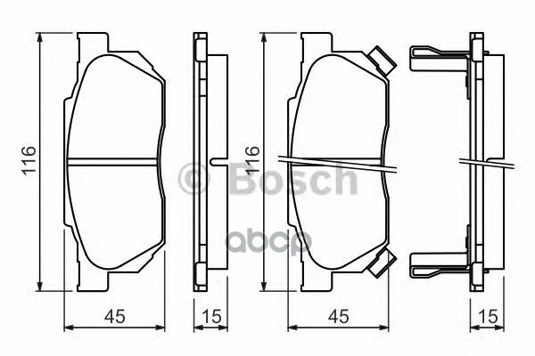 

Колодки Тормозные Дисковые Передние Bosch арт. 986490440