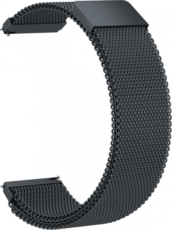 

Ремешок Milanese Loop 20 для Fitbit Versa (Темно-серый)