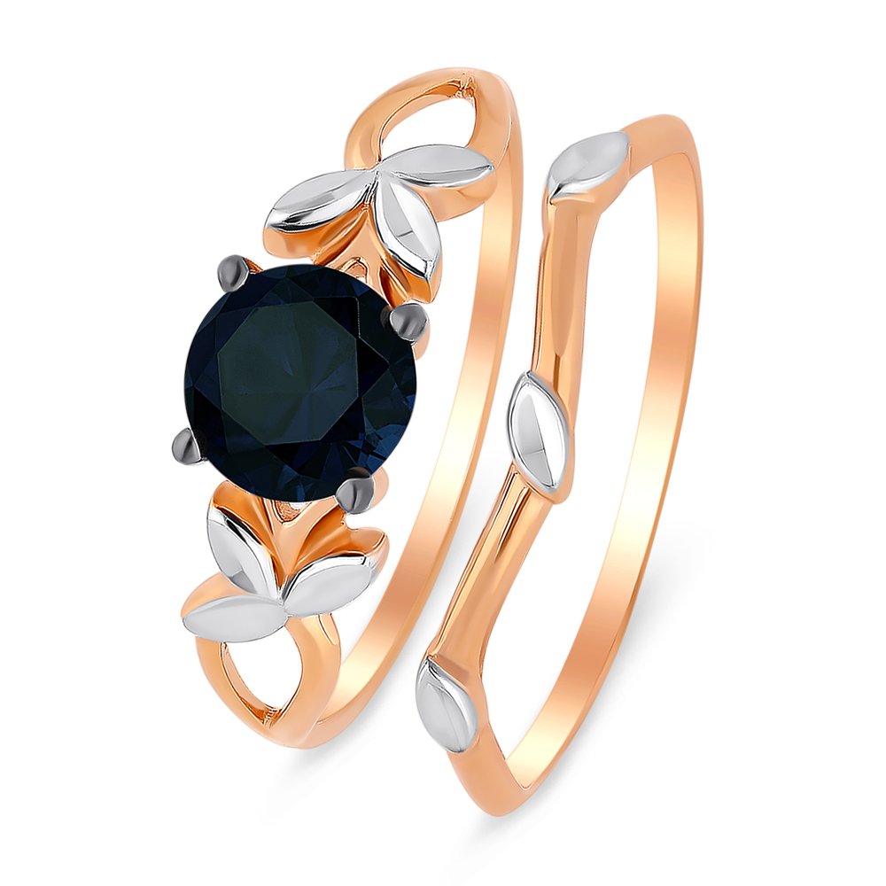 

Кольцо женское из красного золота с сапфиром 585Gold 101010994, р, 101010994