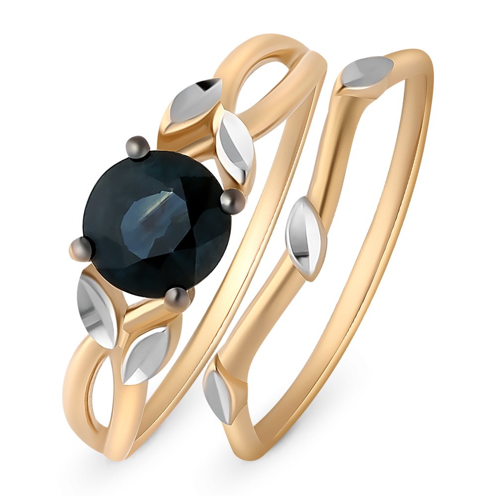 

Кольцо женское из красного золота с сапфиром 585Gold 101010991, р, 101010991