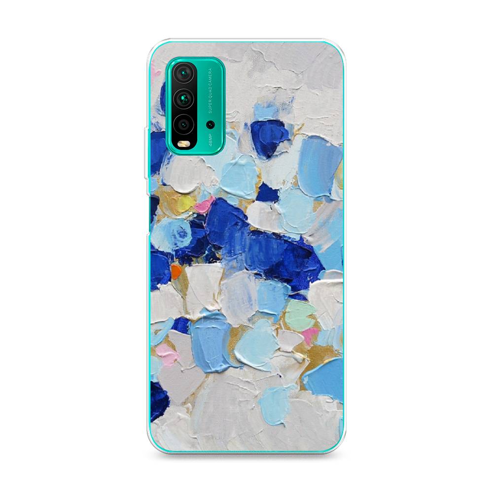 

Чехол Awog на Xiaomi Redmi 9T "Холст сине-белый", Разноцветный, 39850-10