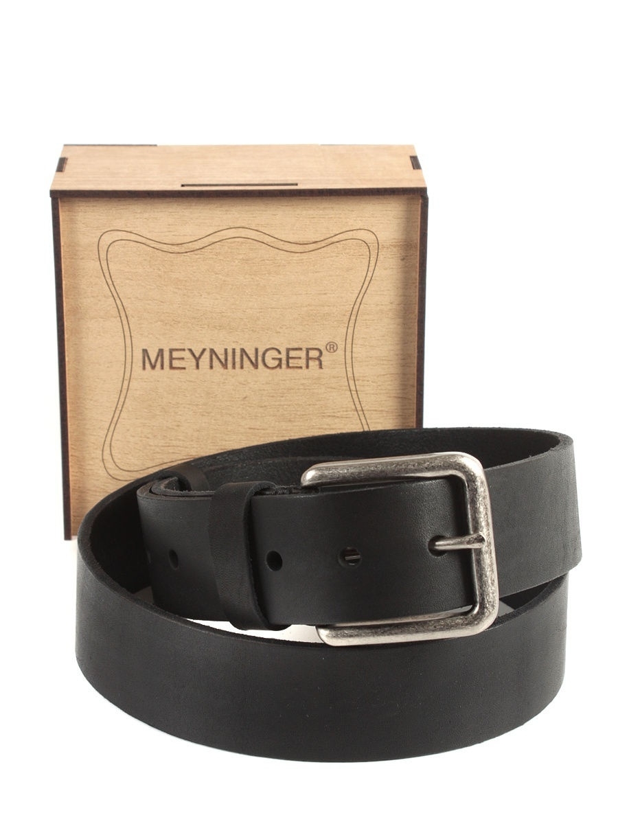 

Ремень мужской MEYNINGER РН-6204 черный, 120 см, РН-6204