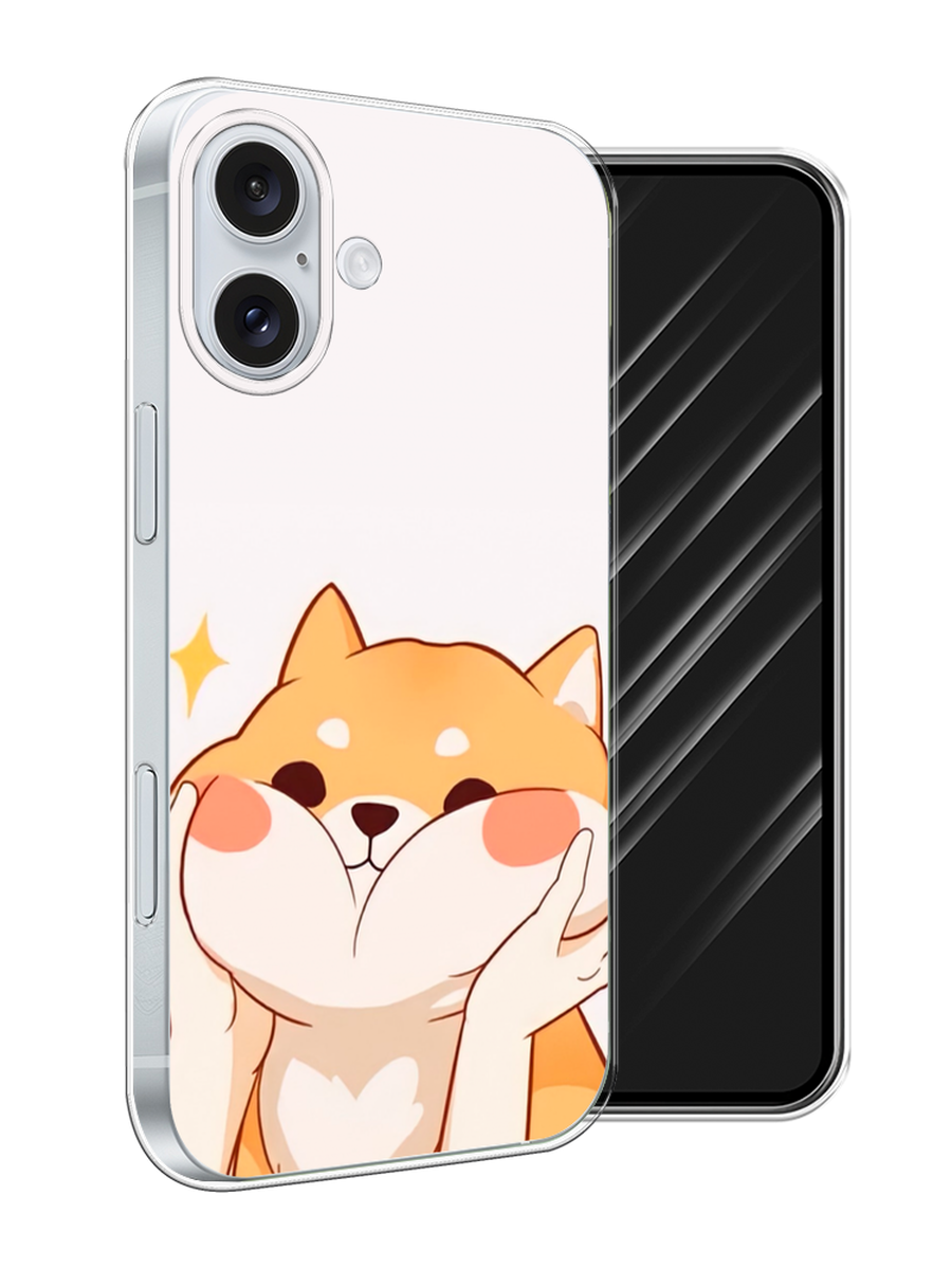 

Чехол Awog на Apple iPhone 16 Plus "Сладкий песик", Оранжевый, 16150-1