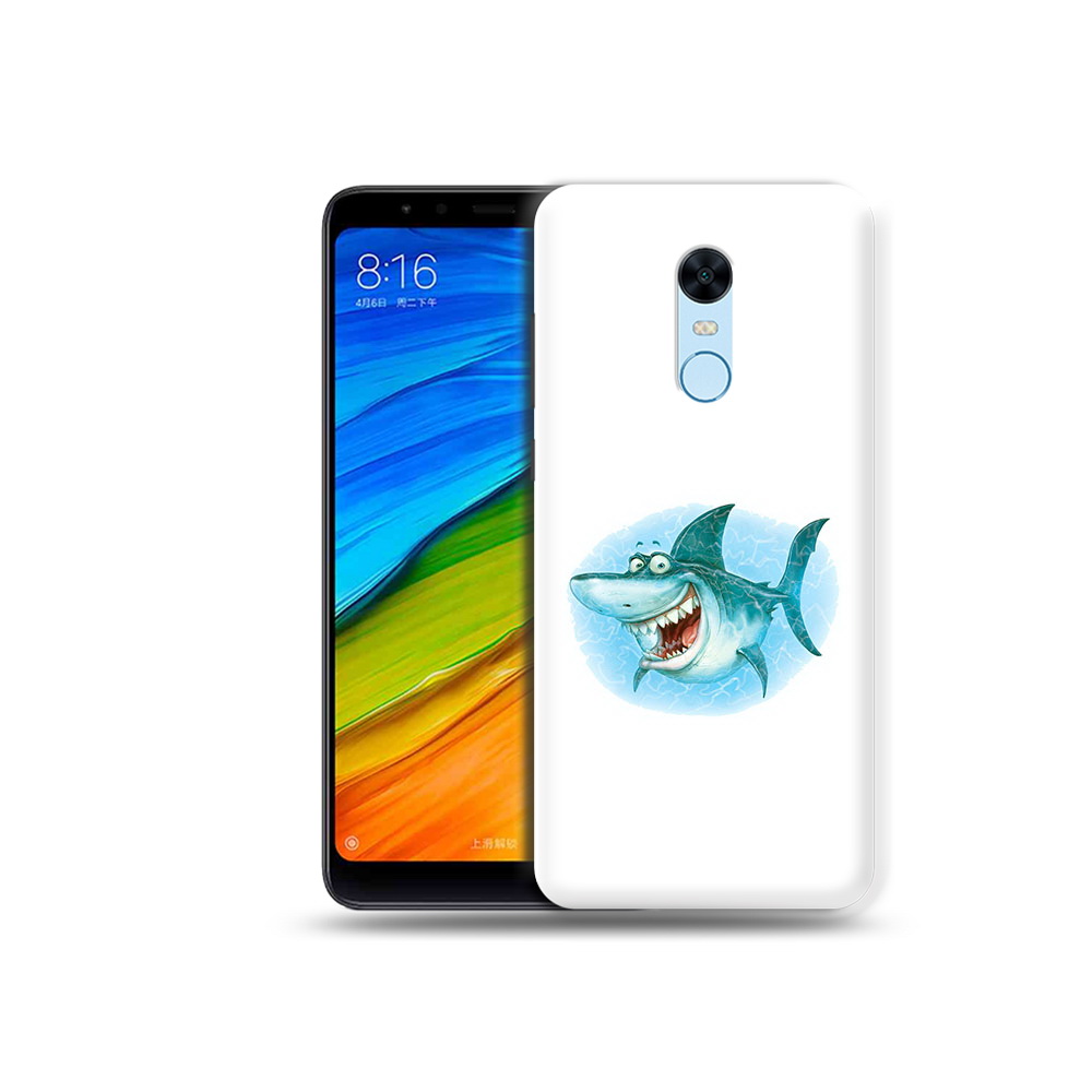

Чехол MyPads Tocco для Xiaomi Redmi 5 Plus веселая акула (PT94743.327.261), Прозрачный, Tocco