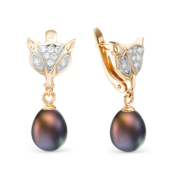 

Серьги из красного золота Golden Eagle 22087А2, жемчуг искусственный, 22087А2