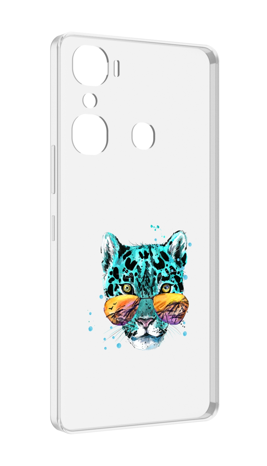 

Чехол MyPads голубой лео для Infinix Hot 12 Pro, Прозрачный, Tocco