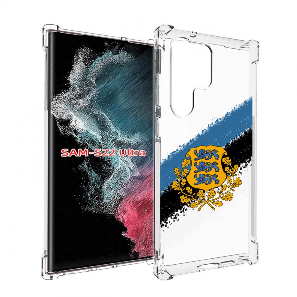 

Чехол MyPads герб флаг эстонии-2 для Samsung Galaxy S23 Ultra, Прозрачный, Tocco
