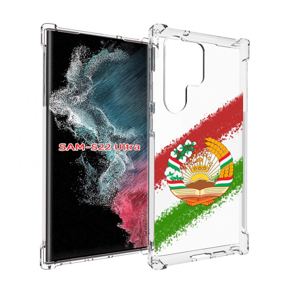 

Чехол MyPads герб флаг Таджикистана для Samsung Galaxy S23 Ultra, Прозрачный, Tocco