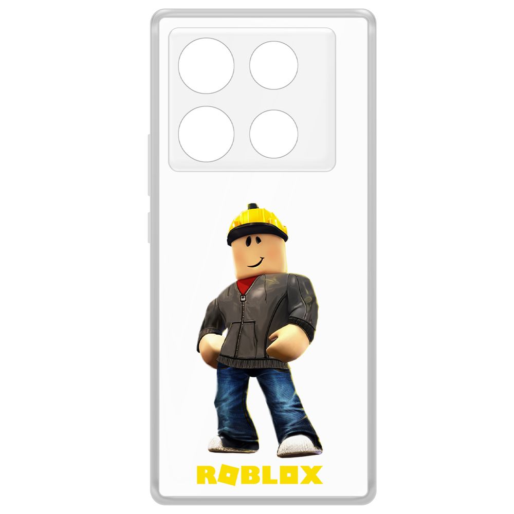 

Чехол-накладка Krutoff Clear Case Roblox-Строитель для INFINIX Note 40 Pro, Прозрачный