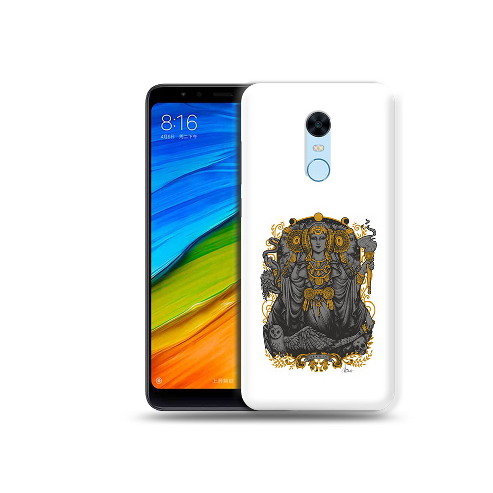 

Чехол MyPads Tocco для Xiaomi Redmi 5 Plus божество с золотыми элементами, Прозрачный, Tocco