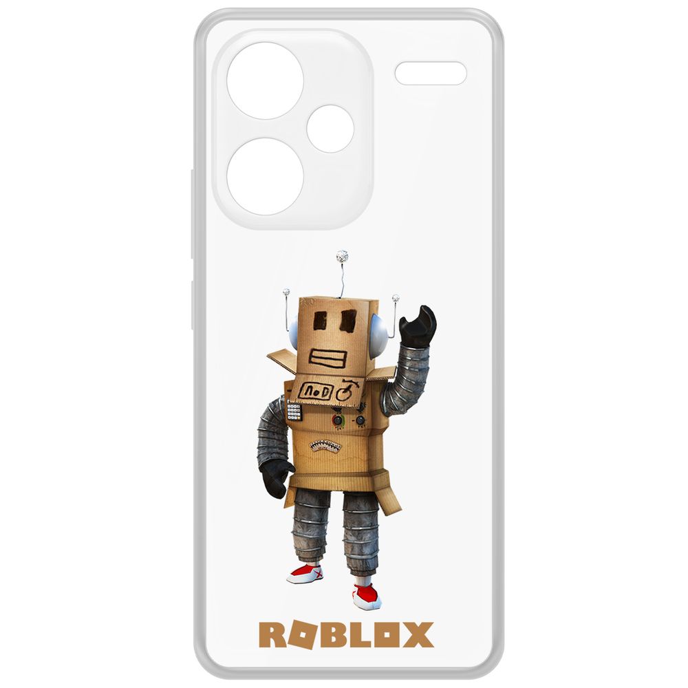Чехол-накладка Krutoff Clear Case Roblox-Мистер Робот для Xiaomi Redmi Note 13 Pro+ 5G