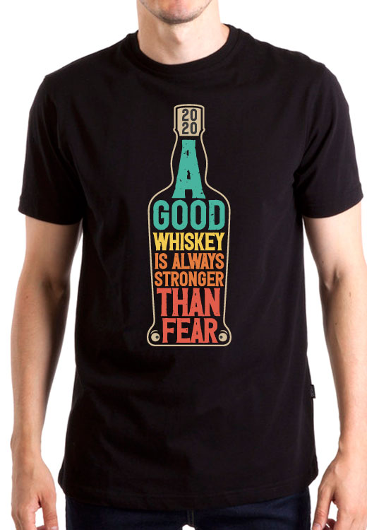 

Футболка унисекс NoBrand Good Whiskey Fear черная XXL, Черный, Good Whiskey Fear