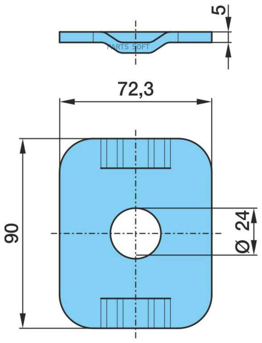 03.001.35.04.0_Адаптер Подрессорного Кронштейна 90X72 Bpw 0300135040