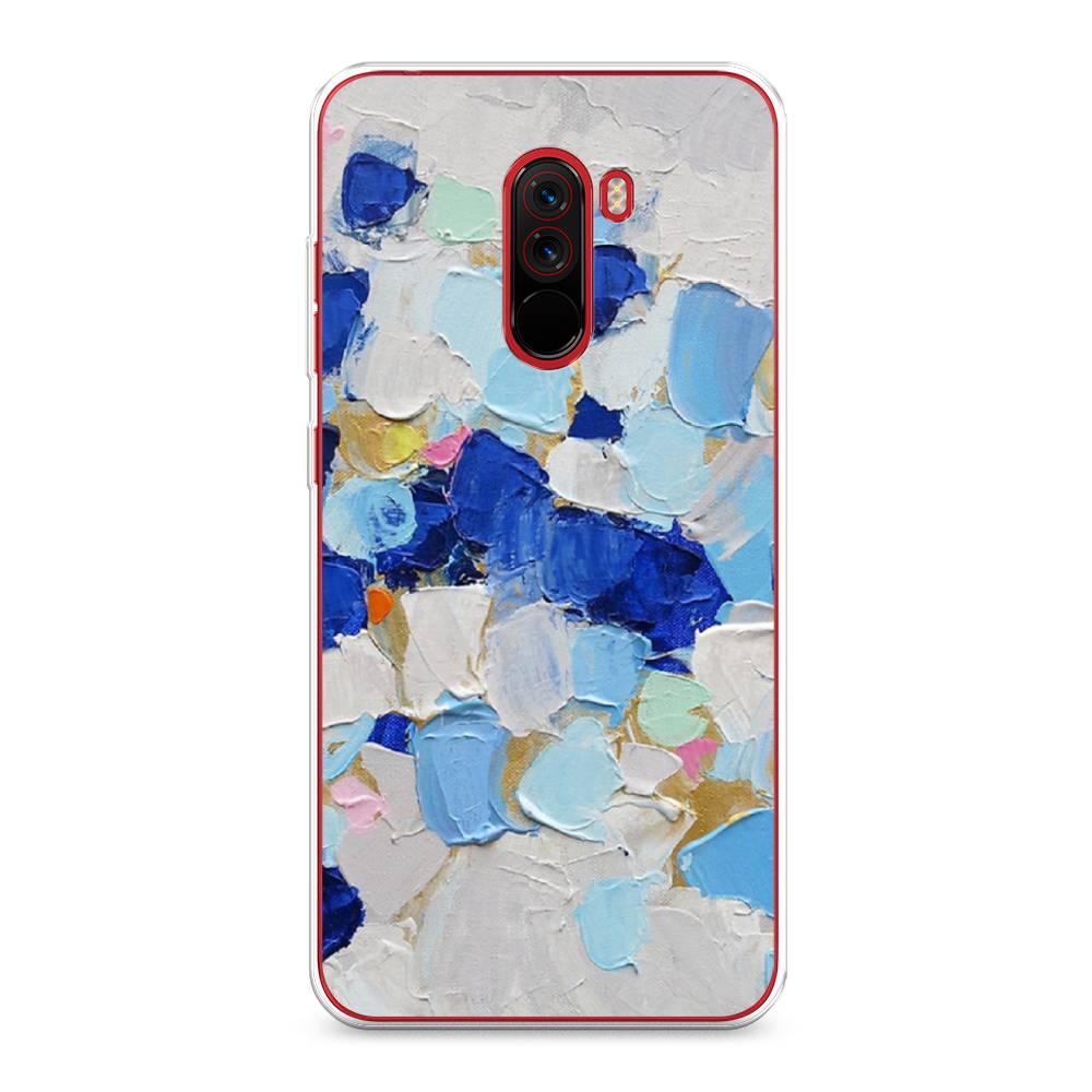 

Чехол Awog на Xiaomi Pocophone F1 "Холст сине-белый", Разноцветный, 34450-10