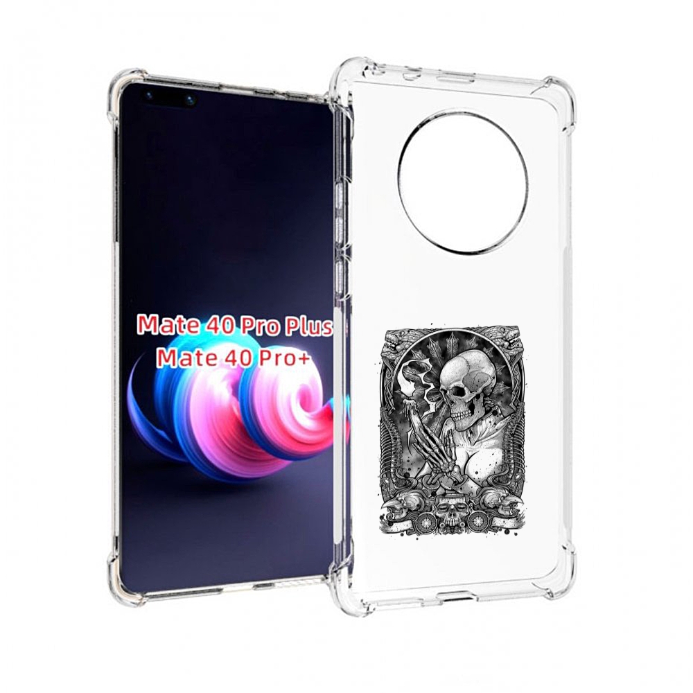

Чехол MyPads девушка скелет для Huawei Mate 40 Pro+ Plus, Прозрачный, Tocco