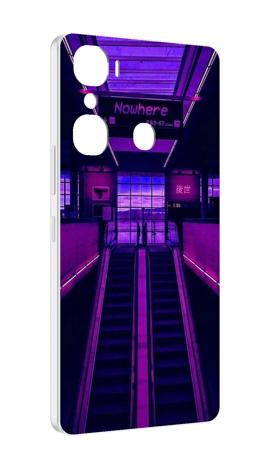 

Чехол MyPads фиолетовый эскалатор для Infinix Hot 12 Pro, Прозрачный, Tocco