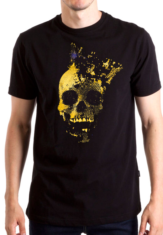 

Футболка унисекс NoBrand Gold King Skull черная XXL, Черный, Gold King Skull