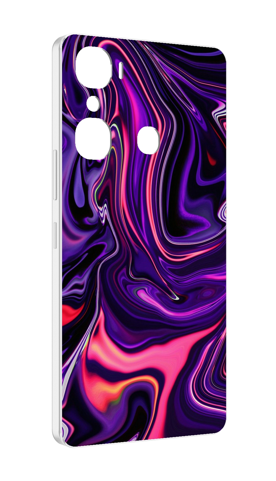 

Чехол MyPads фиолетовые краски для Infinix Hot 12 Pro, Прозрачный, Tocco