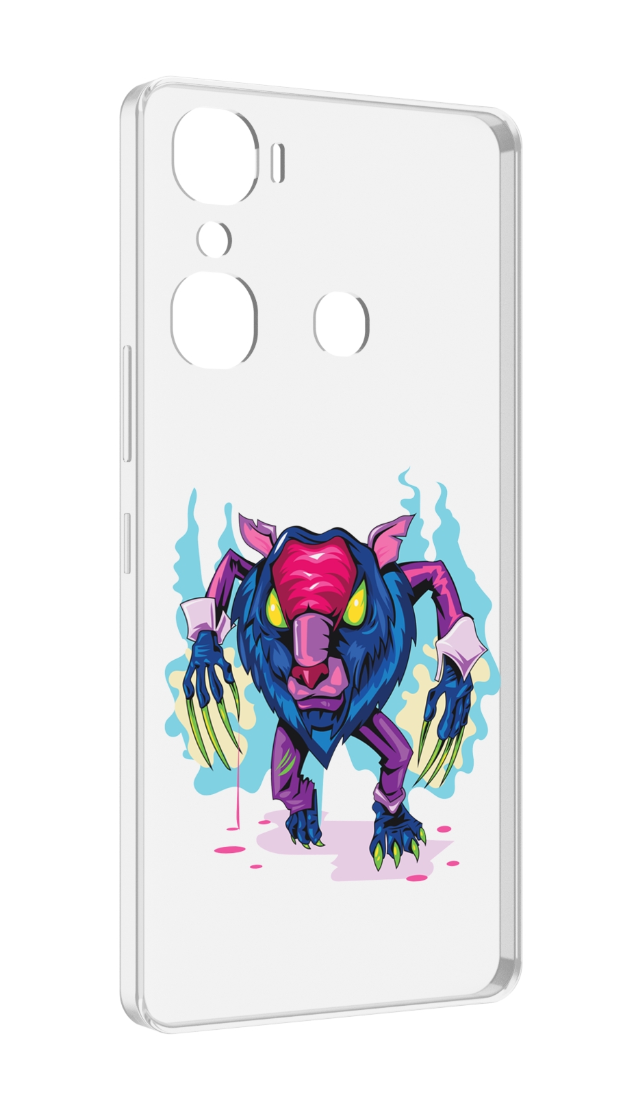 

Чехол MyPads фиолетовая-россомаха для Infinix Hot 12 Pro, Прозрачный, Tocco