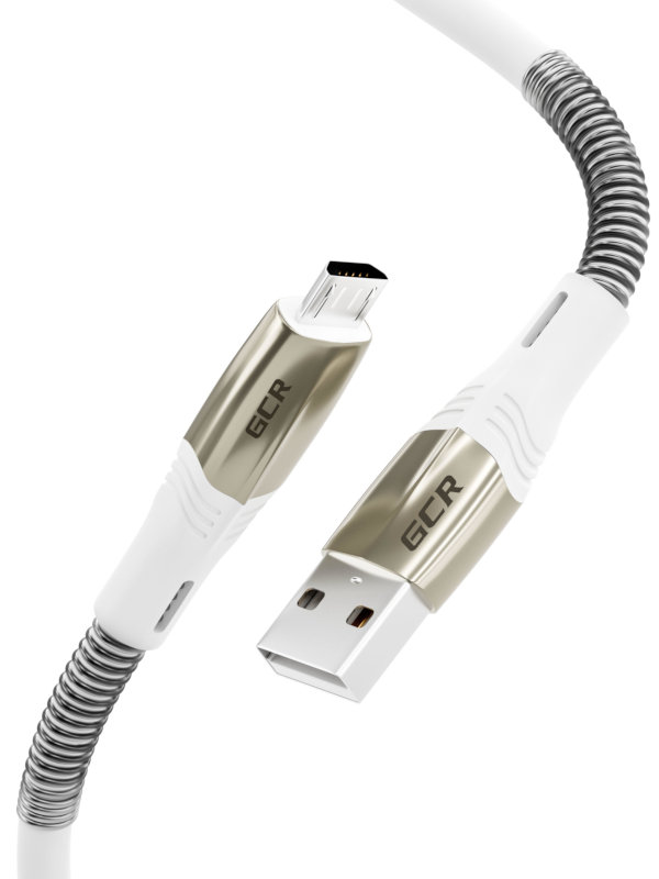 

Аксессуар GCR USB - MicroUSB 1.2m Mercedes & Spring White GCR-53363