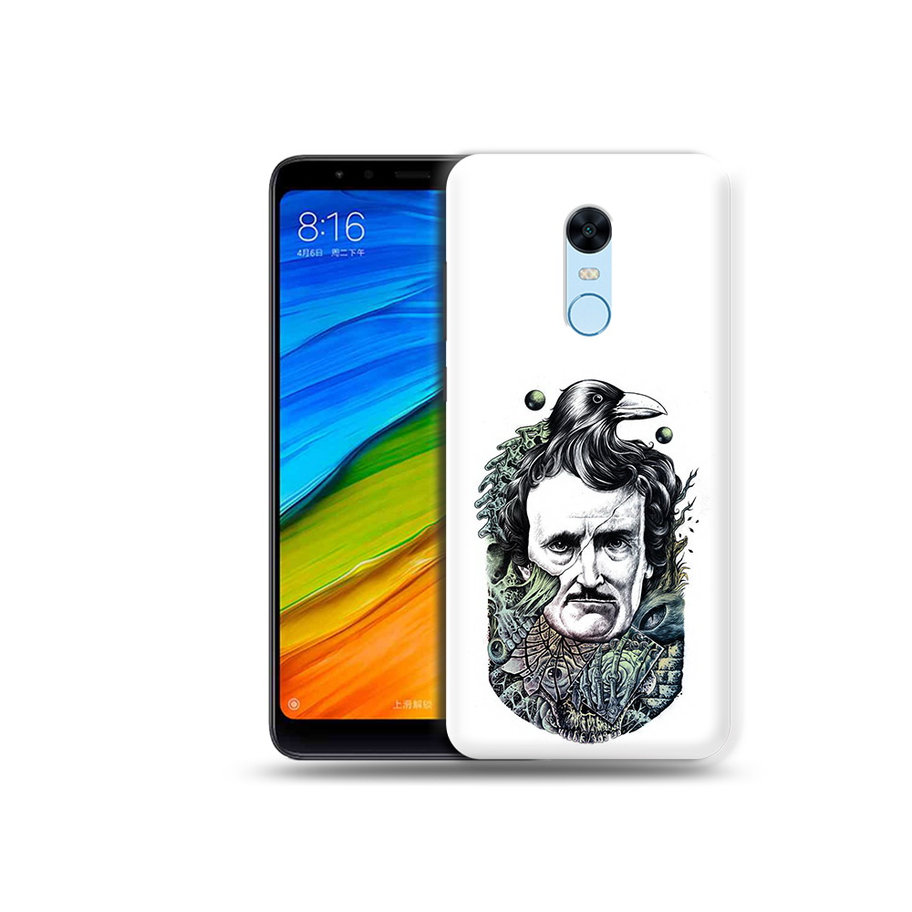 Чехол MyPads Tocco для Xiaomi Redmi 5 Plus Эдгар Аллан с вороном (PT94743.327.203)