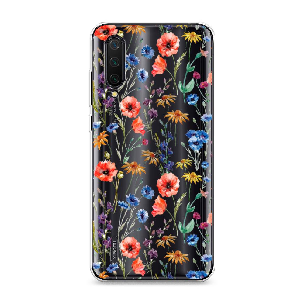 

Чехол Awog на Xiaomi Mi A3 Lite/Mi CC9/Mi 9 Lite "Маки и васильки фон", 36250-8