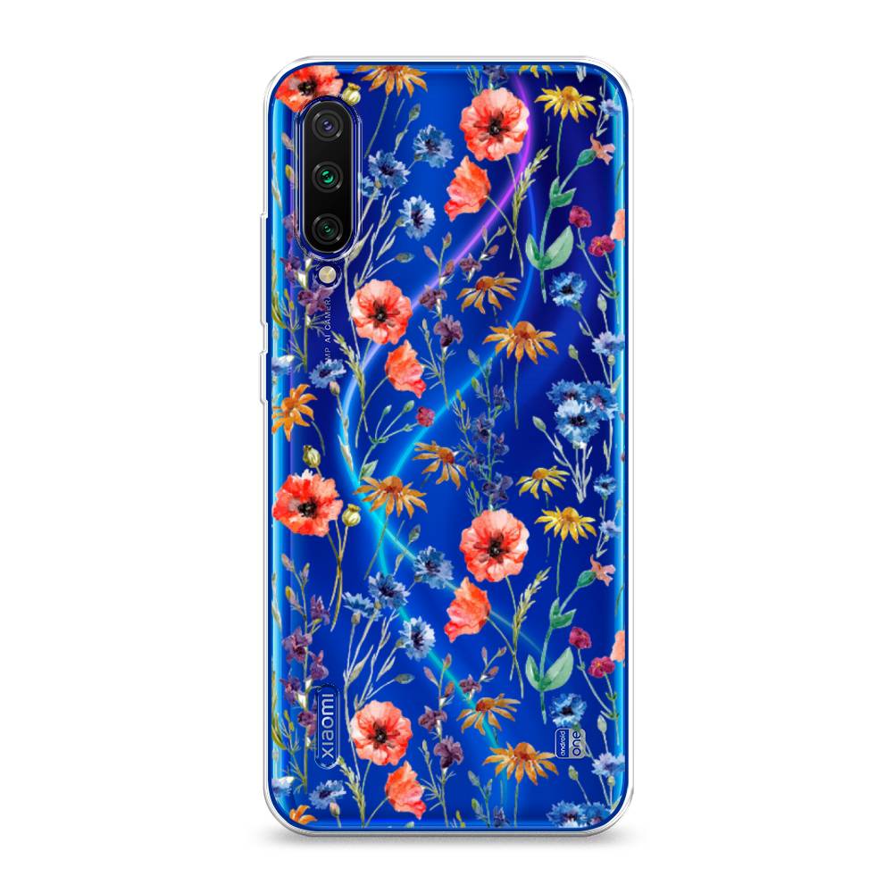 

Чехол Awog на Xiaomi Mi CC9E/Mi A3 "Маки и васильки фон", 36050-8