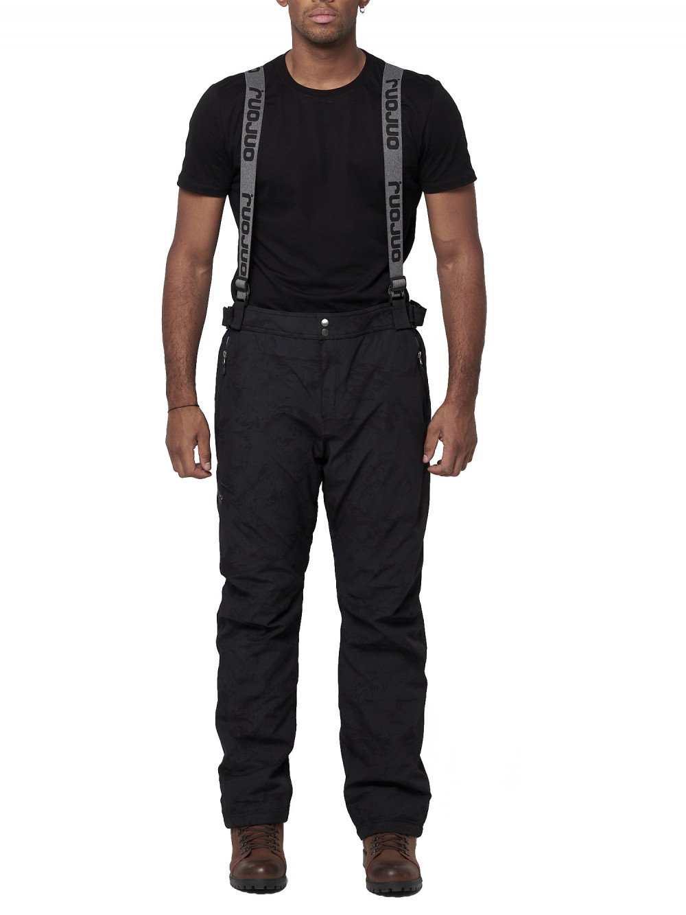 Полукомбинезон брюки горнолыжные мужские AD66211TC темно-серого цвета, 54