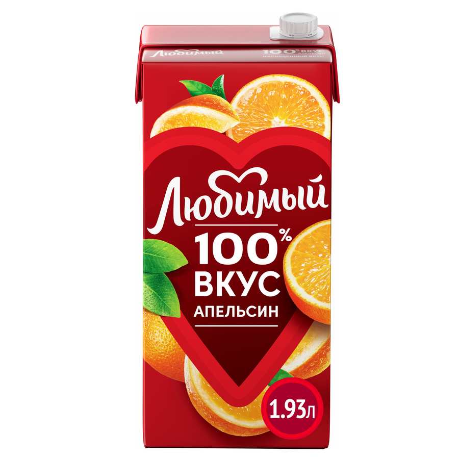 

Нектар Любимый апельсиновый с мякотью 1,93 л