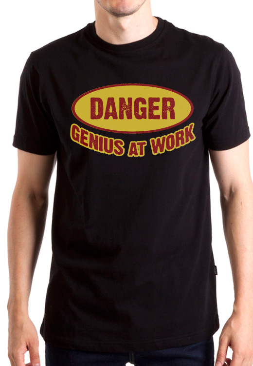 

Футболка унисекс NoBrand Genius-001 черная M, Черный, Genius-001