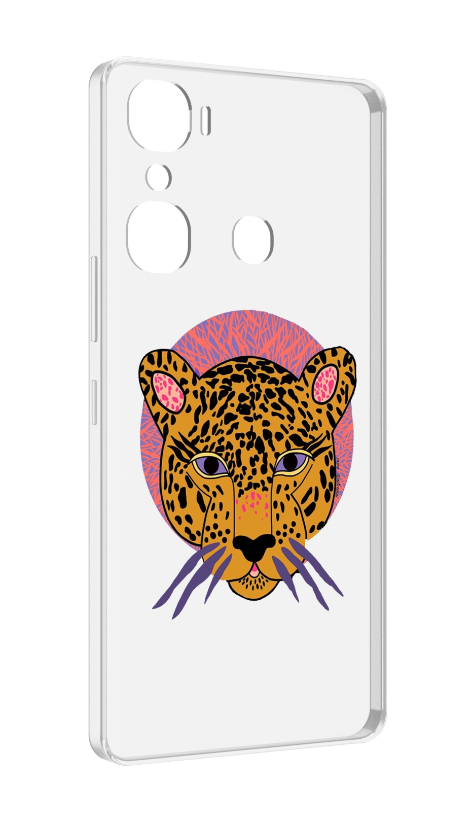 

Чехол MyPads тигр-в-кругу для Infinix Hot 12 Pro, Прозрачный, Tocco