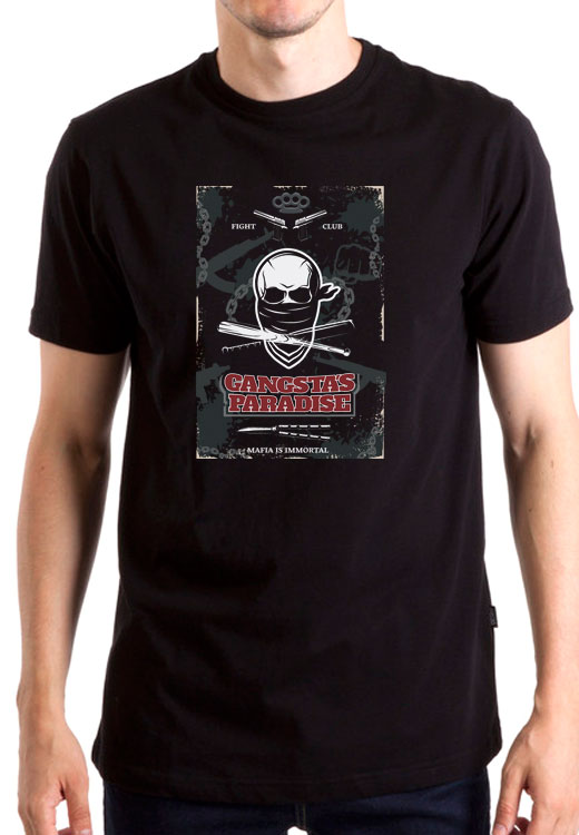 

Футболка унисекс NoBrand Gangstas Paradise Mafia Immortal черная XXXL, Черный, Gangstas Paradise Mafia Immortal