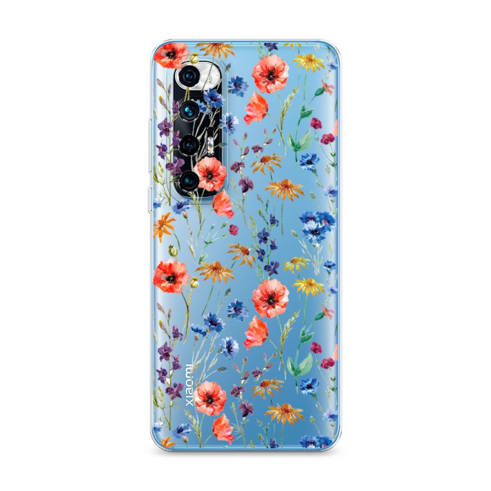 

Чехол Awog на Xiaomi Mi 10S "Маки и васильки фон", 310550-8