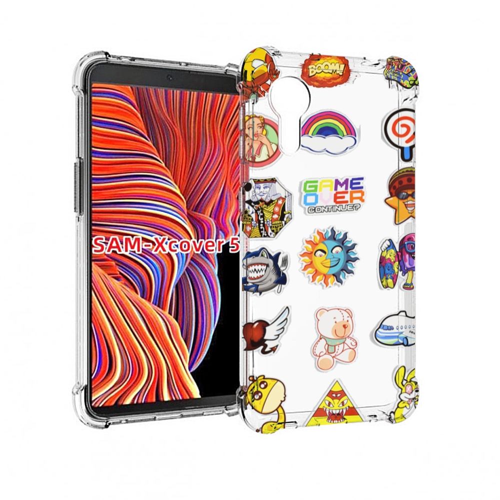 

Чехол MyPads Стикеры для Samsung Galaxy Xcover 5, Прозрачный, Tocco